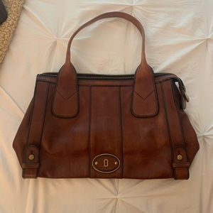 leather Fossil purse